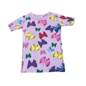 Hanna Andersson Organic Pajama Top Butterflies Size 110